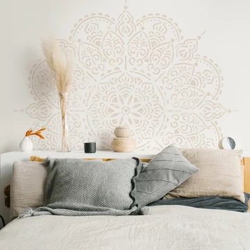 Mehndi mandala stencil