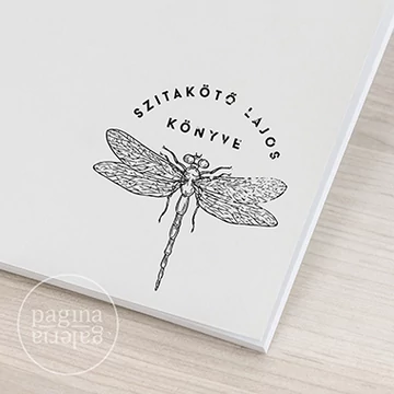 Szitakötő Lajos könyvpecsétje
