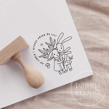 Nyuszi Péter és Lili könyvpecsétje