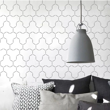 Art Deco Geo Tapetti 08. stencil