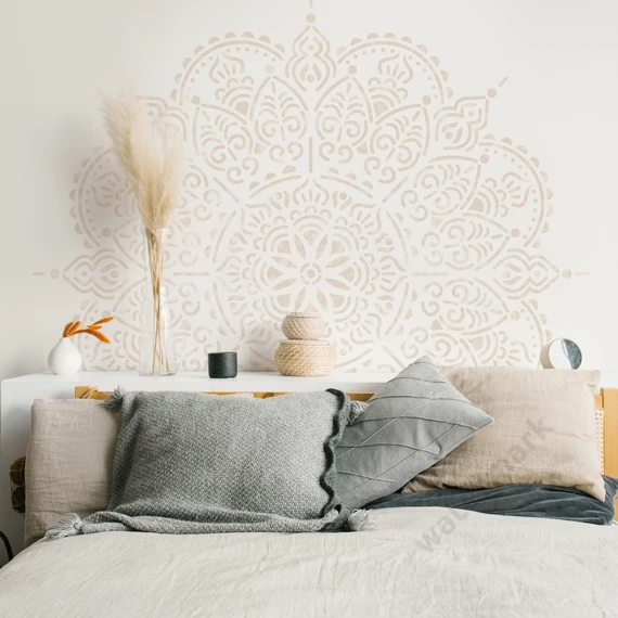 Mehndi mandala stencil