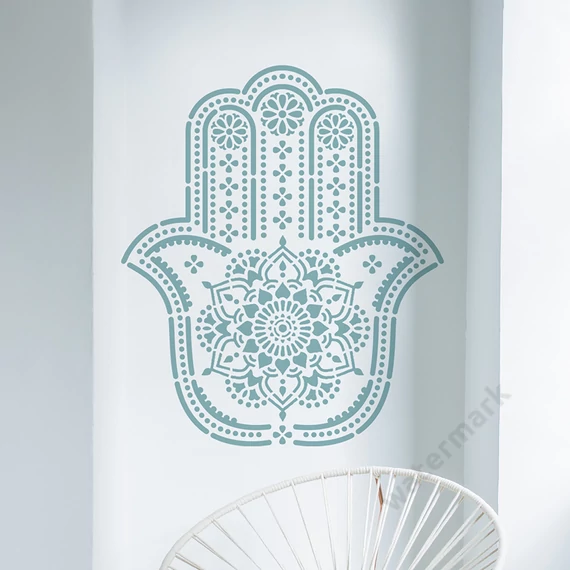 Hamsa Hand Mandala stencil