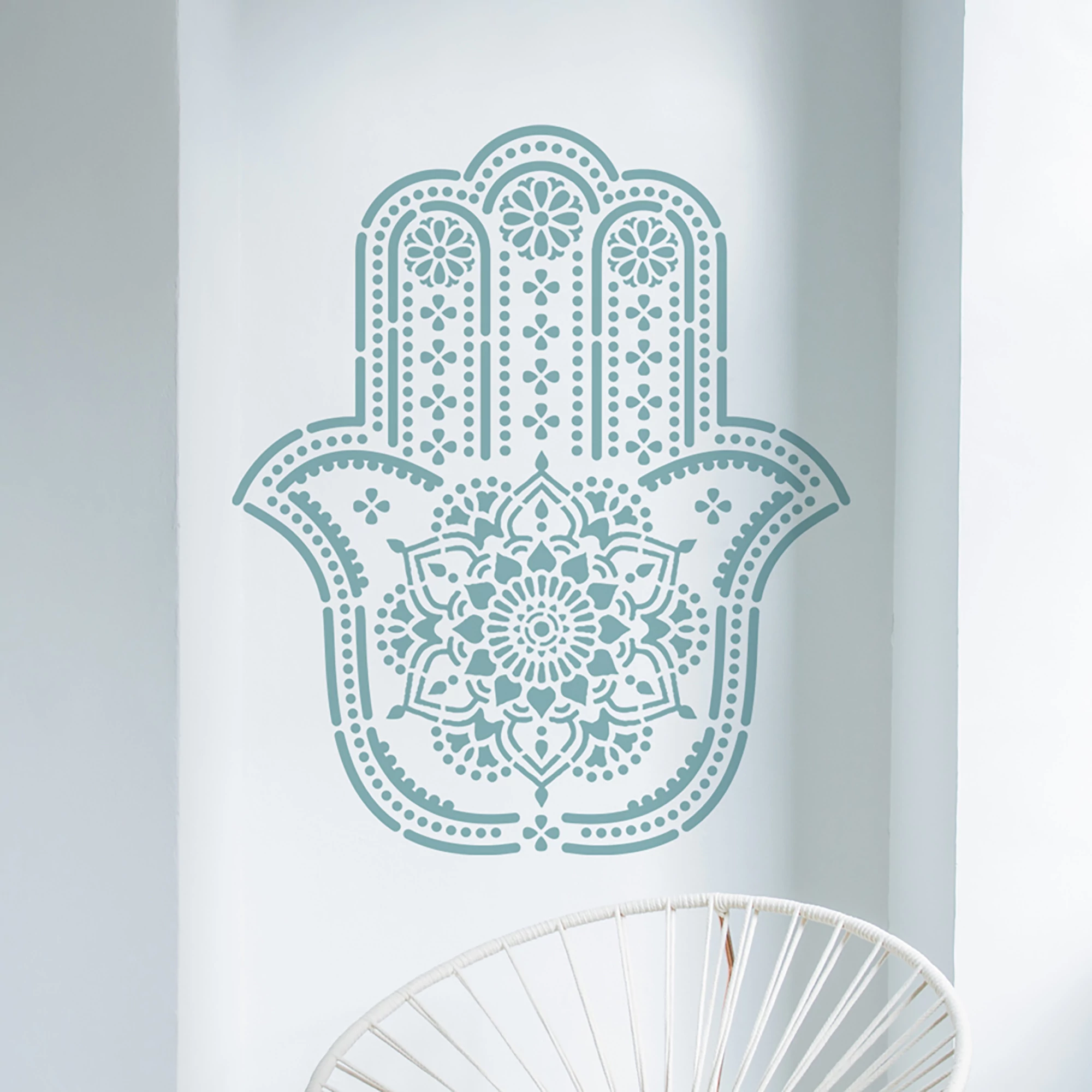 Hamsa Hand Mandala stencil